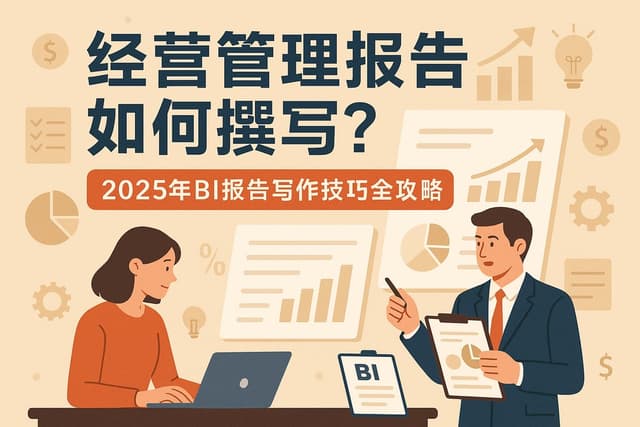 经营管理报告如何撰写？2025年BI报告写作技巧全攻略
