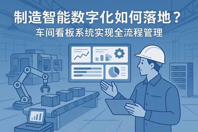 制造智能数字化如何落地？车间看板系统实现全流程管理