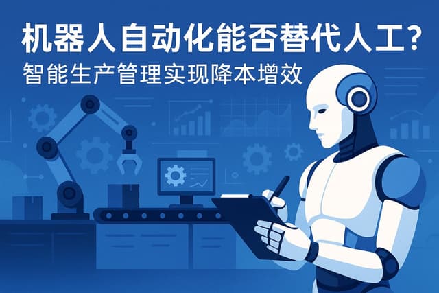 机器人自动化能否替代人工？智能生产管理实现降本增效