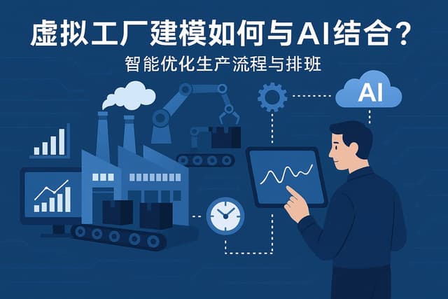 虚拟工厂建模如何与AI结合？智能优化生产流程与排班