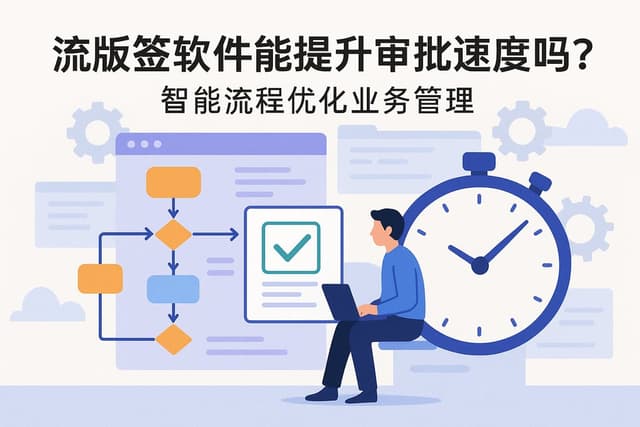 流版签软件能提升审批速度吗？智能流程优化业务管理