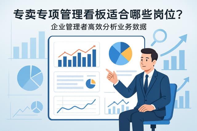 专卖专项管理看板适合哪些岗位使用？企业管理者高效分析业务数据