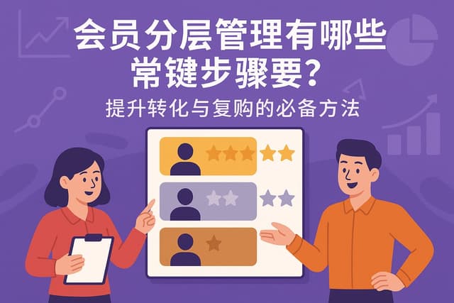 会员分层管理有哪些关键步骤？提升转化与复购的必备方法