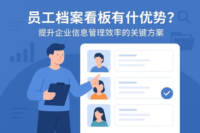 员工档案看板有什么优势？提升企业信息管理效率的关键方案