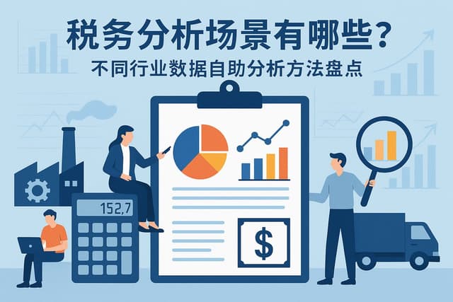 税务分析场景有哪些？不同行业数据自助分析方法盘点