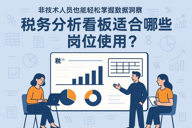税务分析看板适合哪些岗位使用？非技术人员也能轻松掌握数据洞察