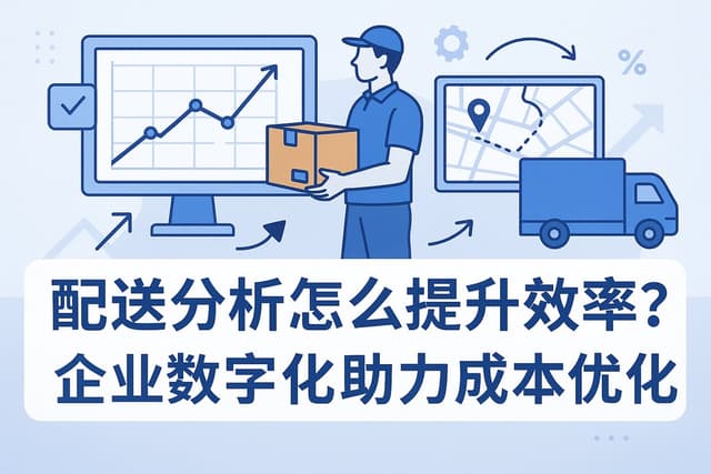 配送分析怎么提升效率？企业数字化助力成本优化
