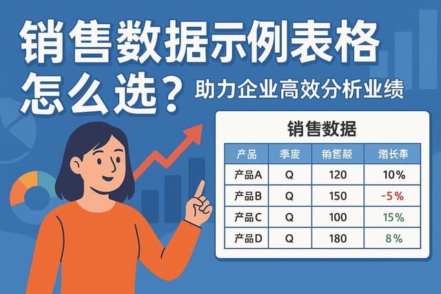 销售数据示例表格怎么选？助力企业高效分析业绩