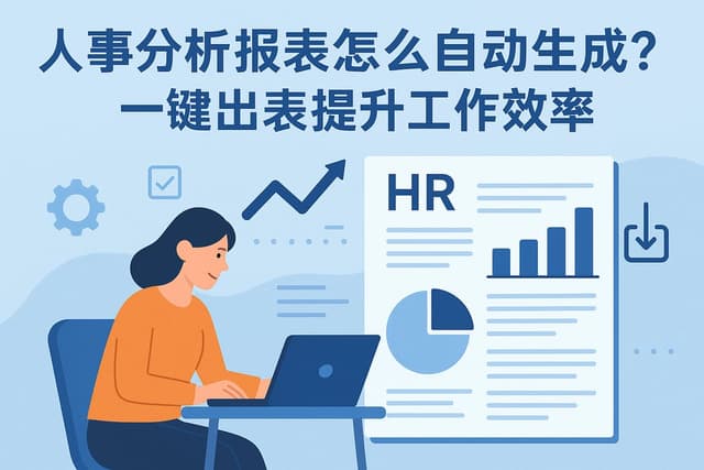 人事分析报表怎么自动生成？一键出表提升工作效率