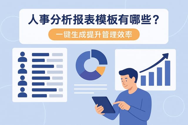 人事分析报表模板有哪些？一键生成提升管理效率
