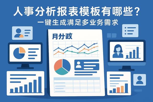 人事分析报表模板有哪些？一键生成满足多业务需求