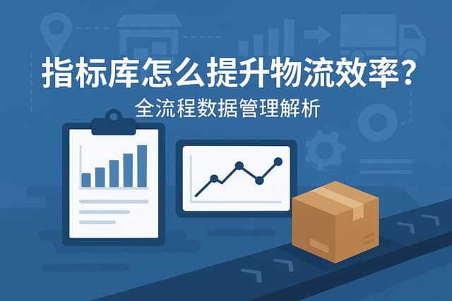 指标库怎么提升物流效率？全流程数据管理解析