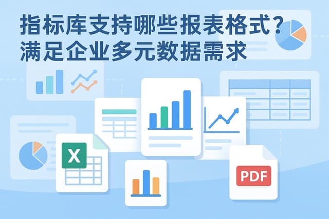 指标库支持哪些报表格式？满足企业多元数据需求