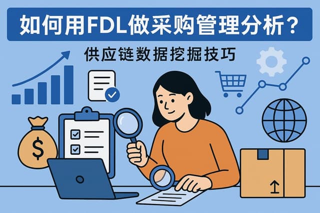 如何用FDL做采购管理分析？供应链数据挖掘技巧