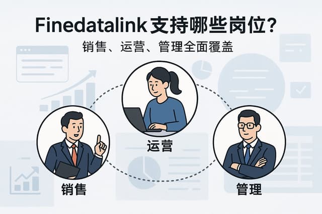 Finedatalink支持哪些岗位？销售、运营、管理全面覆盖