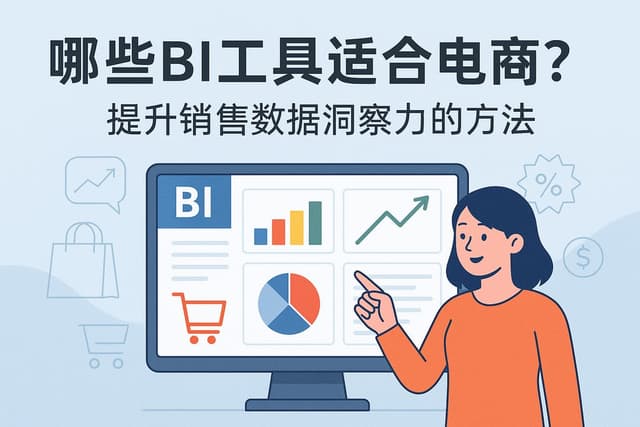 哪些BI工具适合电商？提升销售数据洞察力的方法