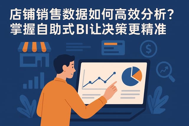 店铺销售数据如何高效分析？掌握自助式BI让决策更精准