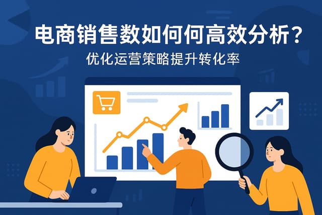 电商销售数据如何高效分析？优化运营策略提升转化率