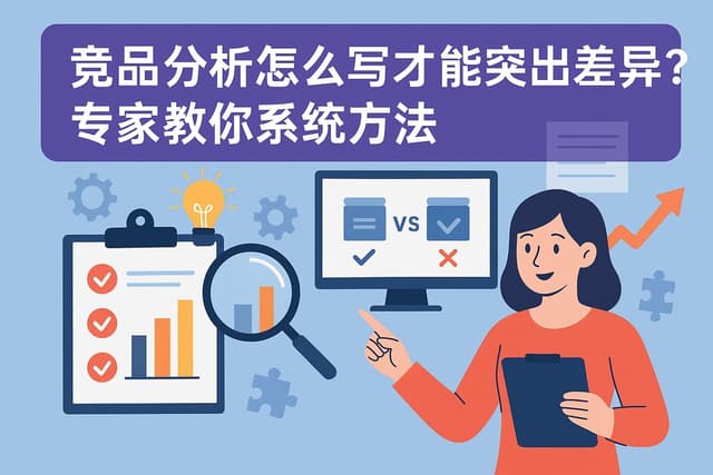 竞品分析怎么写才能突出差异？专家教你系统方法