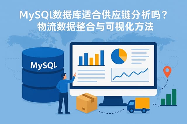 mysql数据库适合供应链分析吗？物流数据整合与可视化方法