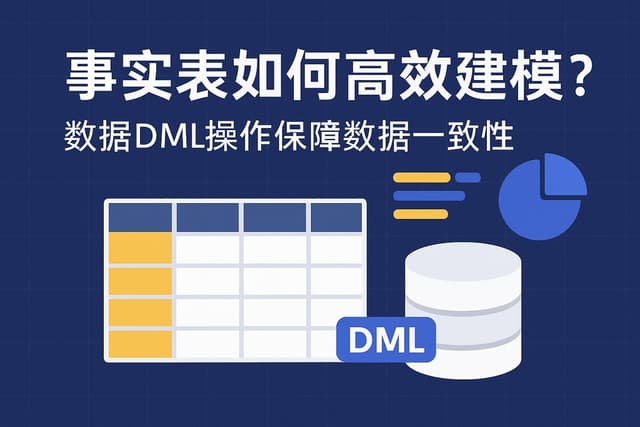 事实表如何高效建模？数据DML操作保障数据一致性