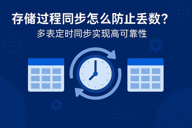 存储过程同步怎么防止丢数？多表定时同步实现高可靠性
