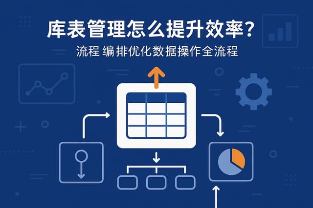 库表管理怎么提升效率？流程编排优化数据操作全流程
