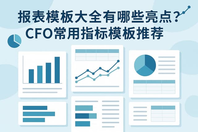报表模板大全有哪些亮点？CFO常用指标模板推荐