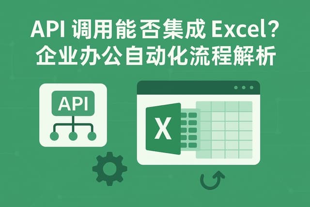 API调用能否集成Excel？企业办公自动化流程解析