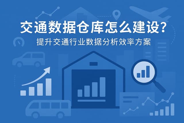 交通数据仓库怎么建设？提升交通行业数据分析效率方案