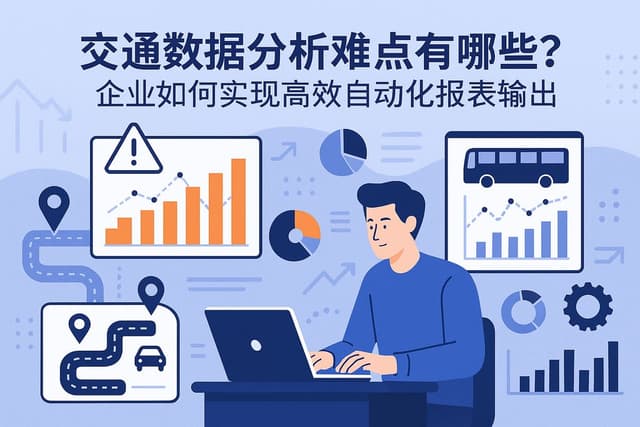 交通数据分析难点有哪些？企业如何实现高效自动化报表输出