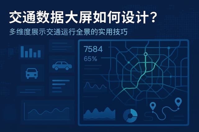交通数据大屏如何设计？多维度展示交通运行全景的实用技巧