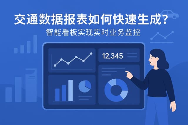 交通数据报表如何快速生成？智能看板实现实时业务监控