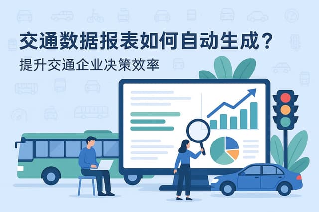 交通数据报表如何自动生成？提升交通企业决策效率