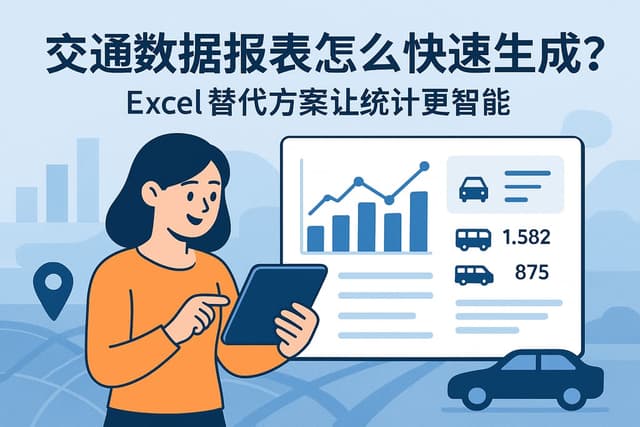 交通数据报表怎么快速生成？Excel替代方案让统计更智能