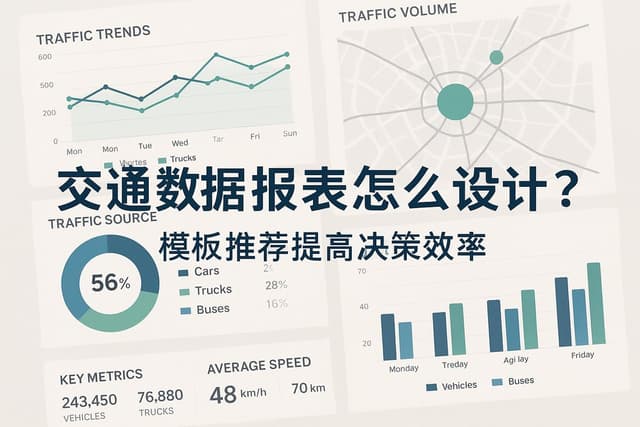交通数据报表怎么设计？模板推荐提升决策效率