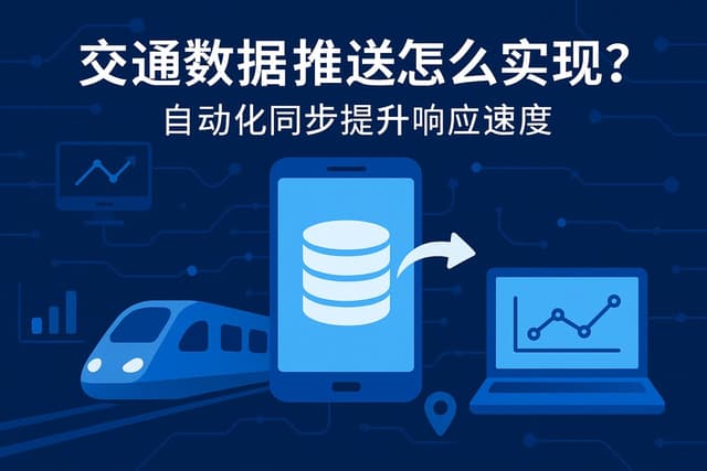交通数据推送怎么实现？自动化同步提升响应速度