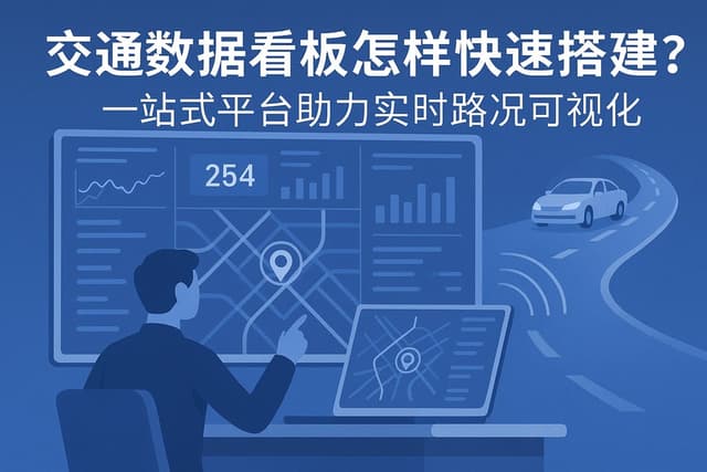 交通数据看板怎样快速搭建？一站式平台助力实时路况可视化