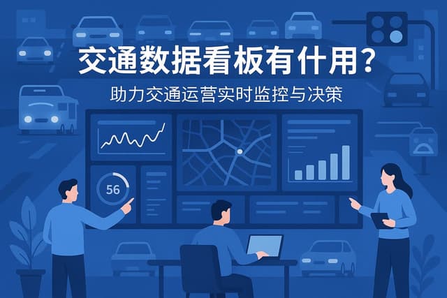 交通数据看板有什么用？助力交通运营实时监控与决策