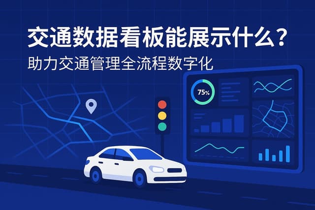 交通数据看板能展示什么？助力交通管理全流程数字化