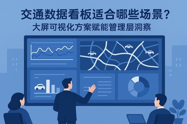 交通数据看板适合哪些场景？大屏可视化方案赋能管理层洞察