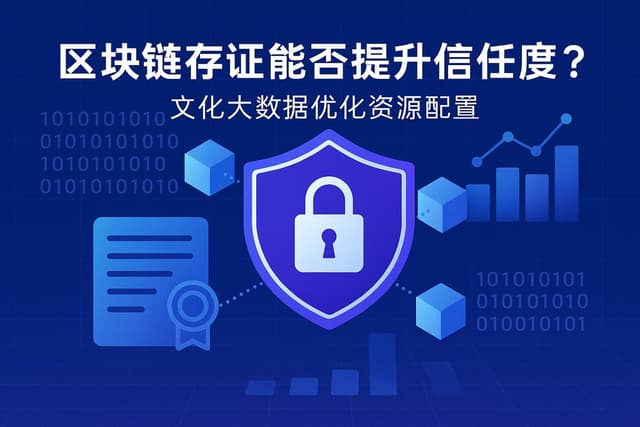 区块链存证能否提升信任度？文化大数据优化资源配置