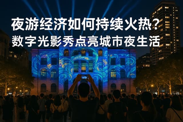 夜游经济为何持续火热？数字光影秀点亮城市夜生活