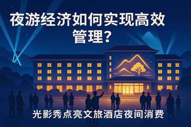 夜游经济如何实现高效管理？光影秀点亮文旅酒店夜间消费