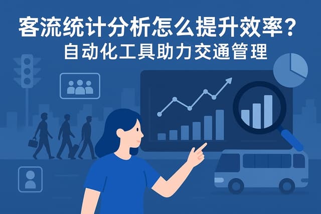 客流统计分析怎么提升效率？自动化工具助力交通管理