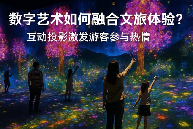 数字艺术如何融合文旅体验？互动投影激发游客参与热情
