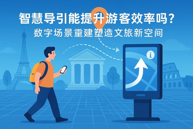 智慧导引能提升游客效率吗？数字场景重建塑造文旅新空间
