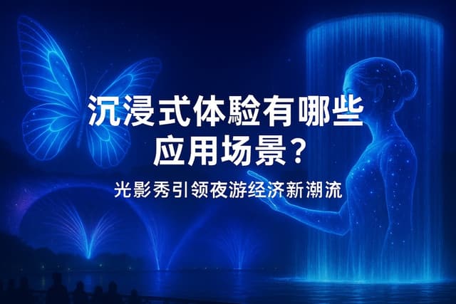 沉浸式体验有哪些应用场景？光影秀引领夜游经济新潮流