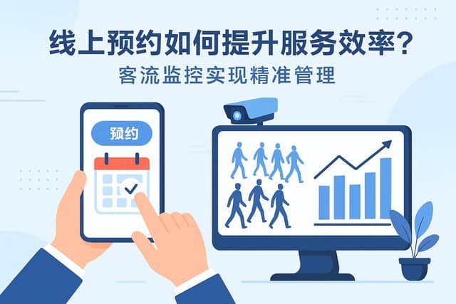 线上预约如何提升服务效率？客流监控实现精准管理
